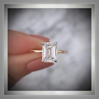 On SALE***Superior Quality***3.00 Ct Ct Emerald Cut Diamond Solitaire VS1 14K ***By Chelsea Leigh and Company