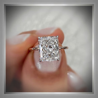 On Sale ***3.00 Ct Radiant Cut Diamond Solitaire Engagement Ring VS1 14K & Platinum ***By Chelsea Leigh and Company