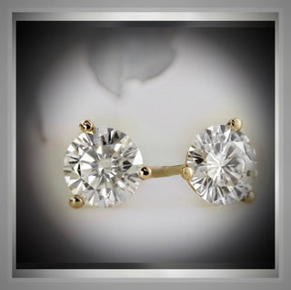 4.00 Ct. Martini Style Earrings VS1-VS2 *** By Chelsea Leigh and Company