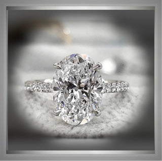 On**SALE** 2.25 Carat Brilliant Cut Oval Diamond Solitaire Engagement Ring VS1 ***by Chelsea Leigh and Company
