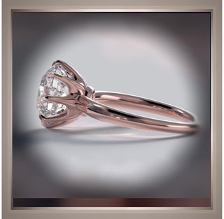 Rose Gold 2.05 Carat Brilliant cut Round Diamond 6 Prong Solitaire Engagement Ring VS2 *** ON SALE*** By Chelsea Leigh and Company