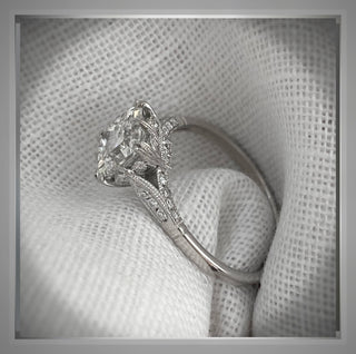 2.25 Carat Edwardian Antique Style Platinum Diamond Engagement Ring VS2 *** By Chelsea Leigh and Company