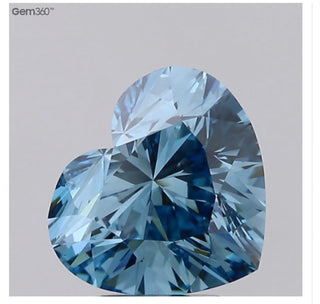 3.02 Ct Heart Cut Fancy Vivid Blue Diamond * IGI Certified Save 8,500