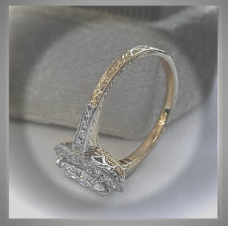 On Sale***Victorian Era Style 2.45 Carat Oval Cut Diamond Engagement Ring *** By Chelsea Leigh and Company