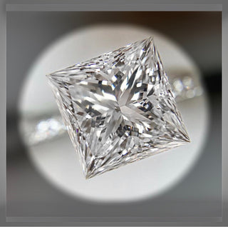 On Sale*** 2.50 Carat Princess Cut Diamond Solitaire Engagement Ring