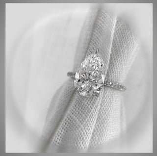 On Sale***3.77 Carat Pear Diamond Solitaire Engagement Ring VS1 *IGI Certified 5 prong***By Chelsea Leigh and Company