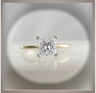 1.20 Ct VS1 E Princess Cut Diamond Solitaire 14K *** By Chelsea Leigh and Company