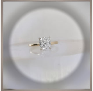 Quick Ship***1.60 Ct Cushion Cut Diamond Solitaire Engagement Ring VS1 14K ***By Chelsea Leigh & Co.