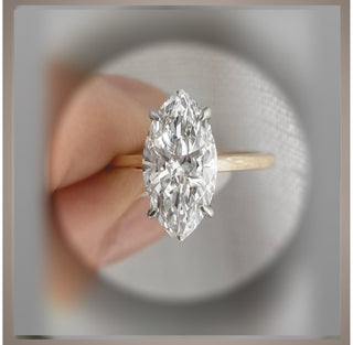 On SALE***3.15 Ct Marquise cut Diamond Halo Engagement Ring VS1 By: Chelsea Leigh and Company *** Save 7g