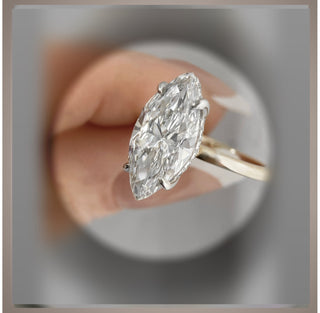 On SALE***3.15 Ct Marquise cut Diamond Halo Engagement Ring VS1 By: Chelsea Leigh and Company *** Save 7g