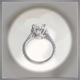 Just Reduced * 4.20 Carat Brilliant Cut Oval Diamond Solitaire Engagement Ring VS1 ***SAVE 12g *** By Chelsea Leigh and Company