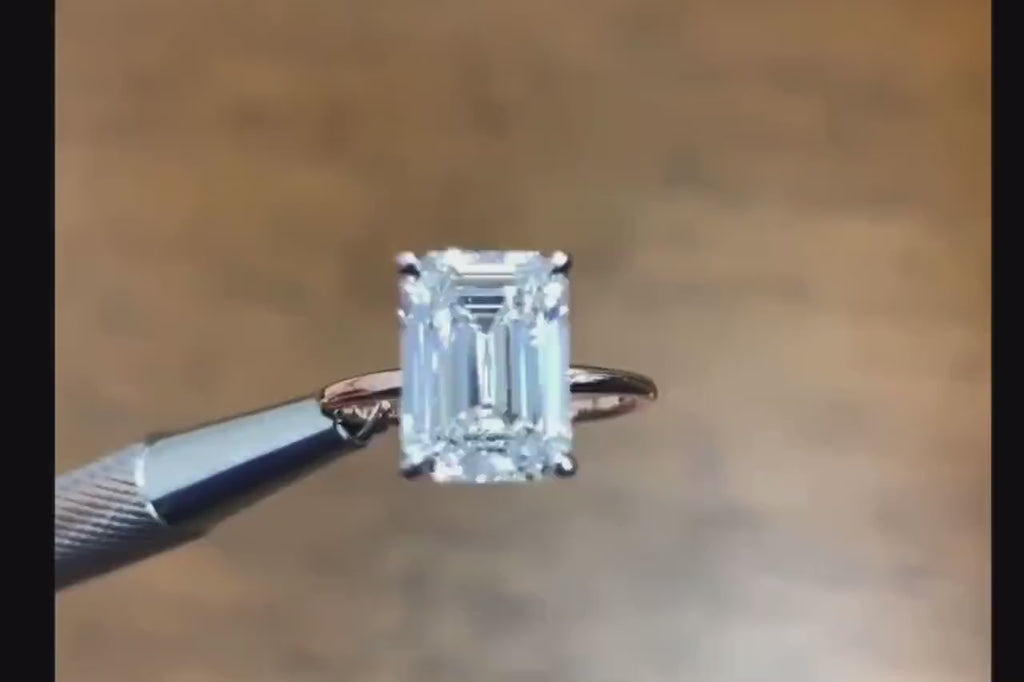 On SALE***Superior Quality***3.00 Ct Ct Emerald Cut Diamond Solitaire  VS1 14K ***By Chelsea Leigh and Company