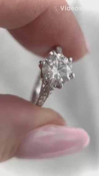 1.63 Carat Edwardian Antique Style Diamond BLOOMINGTON STYLE, CIRCA 1900 Engagement Ring VS1 *** By Chelsea Leigh and Company