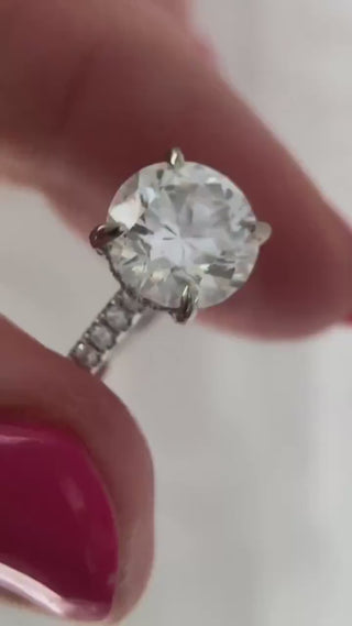 On Sale***Quick Ship***4.03 Carat Brilliant Cut Round Diamond Solitaire Engagement Ring VVS2 ***By Chelsea Leigh & Company