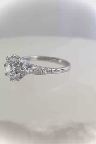 On Sale** 1.45 Carat Edwardian Antique Style Platinum Diamond Engagement Ring  *** By Chelsea Leigh and Company