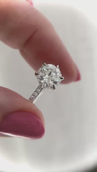 On Sale*** 2.50 Carat Brilliant Cut Round Diamond Solitaire Engagement Ring VS1 F ***By Chelsea Leigh & Company