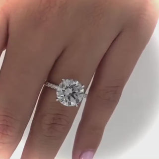 On SALE***4.52 Carat Brilliant Cut Round Diamond Solitaire Engagement Ring  **Reduced  8g
