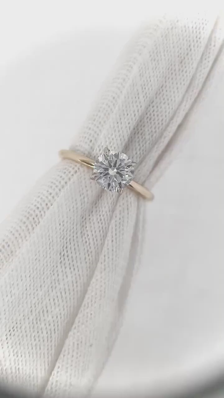 On Sale **** Exceptional Quality****  1.02 Ct  VS1 E Brilliant Cut Diamond Solitaire 14K *** By Chelsea Leigh and Company