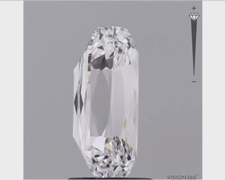 2.25 Ct  Cushion Cut Diamond EAST WEST  Solitaire  VS1 14K  & Platinum *** By Chelsea Leigh and Company